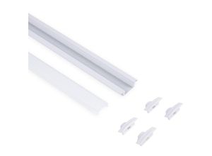 8435427150106 - Barcelona Led - Alu Einbau Profil - Komplettset - 245 x 7mm - ≤12mm led - Weiß