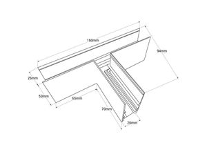 8435427151370 - Barcelona Led - T-Verbindung für 20mm Flächenmagnetschienen Farbe Weiß - Weiß