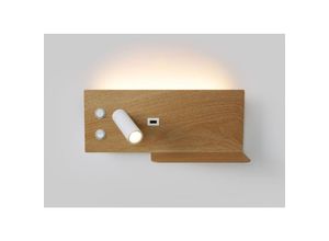 8435427157082 - Barcelona Led - led Wandleuchte turin mit usb Doppelfunktion Holz