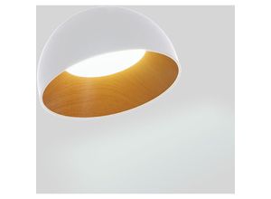 8435427157730 - Barcelona Led - led Deckenleuchte schräg cct 12W Holz ø35cm - Weiß