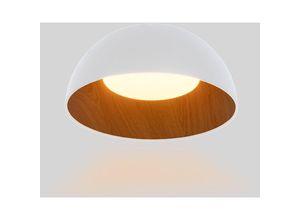 8435427157761 - Barcelona Led - cct led Deckenleuchte 24W Holzoptik ø50cm - Weiß