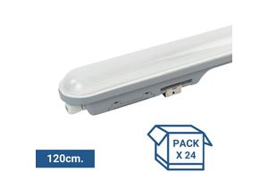 8435427163960 - Barcelona Led - Pack x 24 - verknüpfbare led Feuchtraumleuchte 36W - 120cm - - Neutralweiß