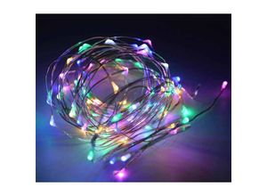 8435427175888 - FAIRY LIGHT LED-Girlande Lichterkette aus Kupferdraht fairy light (10mt) Lichtfarbe Mehrfarbig - Mehrfarbig