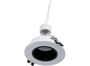 8435427180295 - Barcelona Led - Einbaustrahler Set Ø90mm (schwarzweiß) + GU10 54W + Fassung - Warmweiß