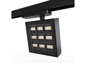 8435427181391 - Barcelona Led - Quadratischer led 3-Phasen-Schienenstrahler – Einstellbare