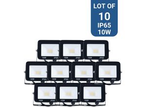 8435427195244 - 10er-Pack LED-Flutlichter für den Außenbereich 10W - 95lm W -