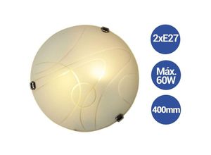 8435427512973 - Barcelona Led - Moderne Glaswandleuchte Ø400mm vetro Luna Piena 2 x E27