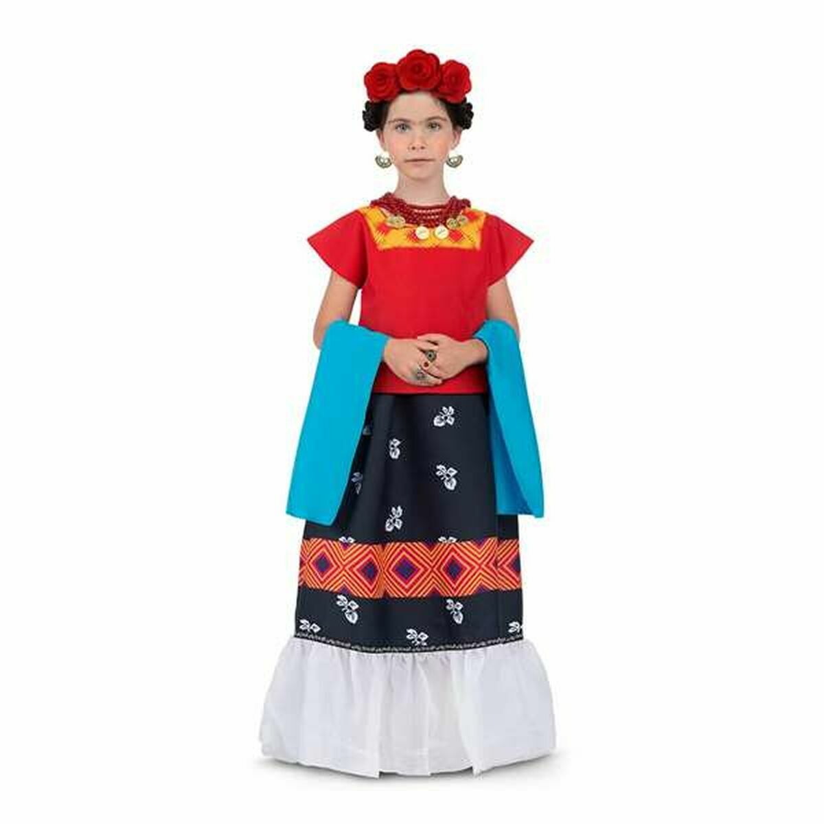 8435435016586 - Verkleidung für Kinder Frida Kahlo 4 Stücke 8435435016586 - Verkleidung für Kinder Frida Kahlo 4 Stücke