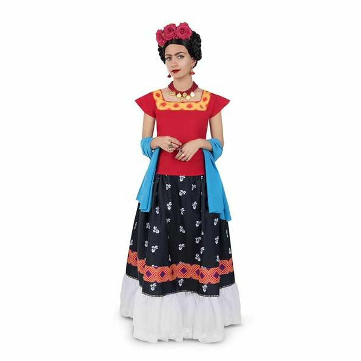 8435435016647 - Verkleidung für Erwachsene Frida Kahlo Rot