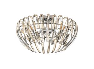 8435435311506 - Schuller Lighting - Schuller Ariadna - 9 Light Crystal Flush Deckenleuchte Chrom Champagner G9