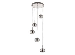 8435435313043 - Schuller Lighting - Schuller Ari - 5 Light Spiral Crystal Deckencluster Anhänger Chrom G9