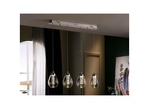 8435435321611 - Schuller Taccia - Integrierter LED 4 Light Crystal Bar Deckenanhänger Chrom