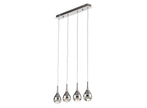 8435435325367 - Schuller Lighting - Schuller Elie - Integrierter led Crystal Bar Deckenanhänger Chrom Bubble Effekt