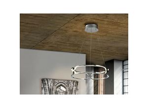 8435435332396 - Schuller Lighting - Schuller Colette Kleine moderne stilvolle dimmbare LED-Designer-Pendelleuchte Chrom mit Fernbedienung