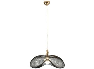 8435435333058 - Schuller Lighting - Schuller forma Drahtgestell-Pendel-Deckenleuchte Glänzend Gold Schwarz E27