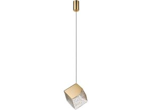 8435435335434 - Schuller Lighting - Schuller Priscila Integrierte LED-Deckenpendelleuchte golden strukturiertes G9