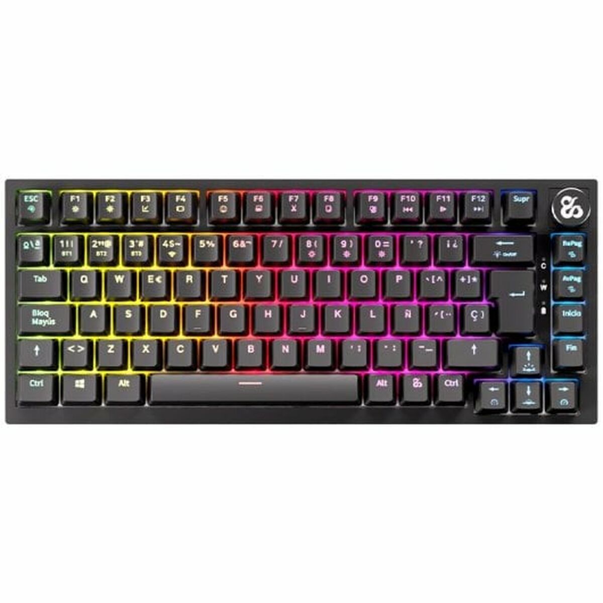 8435443704352 - Drahtlose Tastatur Schwarz Qwerty Spanisch