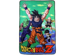 8435450221057 - Dragon Ball Z Fleece Decke Goku Piccolo Gohan Krilin bunt bedruckt ca 100 x 150 cm