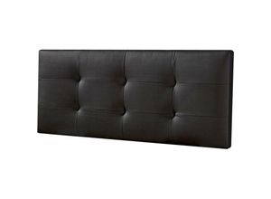 8435487710630 - Marckonfort - Polsterbett Kopfteil Carla 140x60 cm Schwarz - schwarz