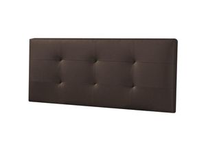 8435487711750 - Marckonfort - Polsterbett Kopfteil Carla 160x60 cm Schoko - schoko