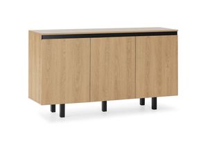 8435487745144 - Vs Venta-stock - Sideboard Molina 3 türen eichefarben - Eiche