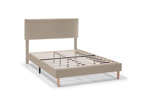 8435487747209 - Vs Venta-stock - Polsterbett Lauren 30 cm 90 x 190 cm Beige