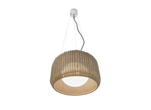 8435493738598 - LED-Außen-Hängelampe Fora S naturweiß beige Ø 50 cm