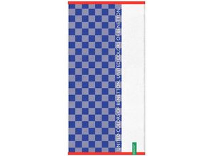 8435496466917 - - kinder strandtuch 70X140CM 450GSM 100% baumwolle blau kariert kinder