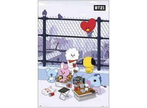 8435497231637 - Grupo Erik - BT21 Poster Rooftop Koja Van rj Shooky Mang Chimmy Tata und Cooky