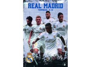 8435497237745 - Grupo Erik - Real Madrid Poster Mannschaft Saison 2019 20 Isco Kroos Benzema Varane und Rodrygo