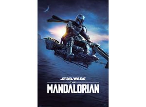 8435497258597 - The Mandalorian Poster Mando Speeder Bike II