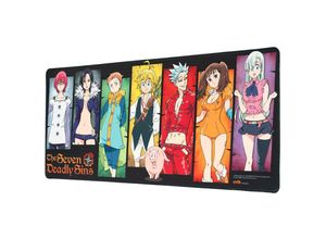 8435497272272 - Grupo Erik - The Seven Deadly Sins Gaming xl Mouse Pad für Tastatur multicolor bedruckt Kautschuk & Polyester 80 x 35 cm in Geschenkverpackung