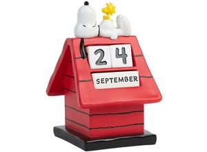 8435497280802 - Grupo Erik - Peanuts Snoopy Ewiger 3D Kalender Hundehütte aus Kunstharz handbemalt in Geschenkverpackung