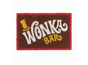 8435497283230 - Grupo Erik - Wonka Fußmatte Wonka Bar gelb weiß rot bedruckt aus Kokosfaser Unterseite aus pvc