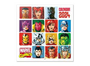 8435497286323 - Marvel Comics Kalender 2024 Retro Offizieller Kalender 2024 12 Monate original englische Ausführung