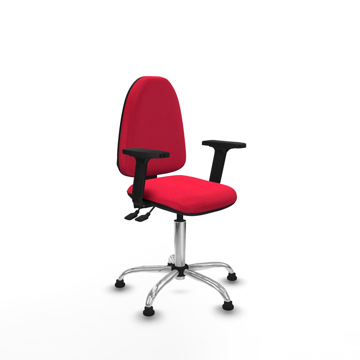 8435501024163 - Bürostuhl Piqueras y Crespo Aýna AS bali rojo brazos 2D base cromada topes Rot