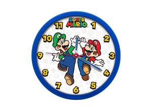 8435507874816 - Super Mario analoge Wanduhr 25cm Der Blickfang für jedes Gamer-Zimmer