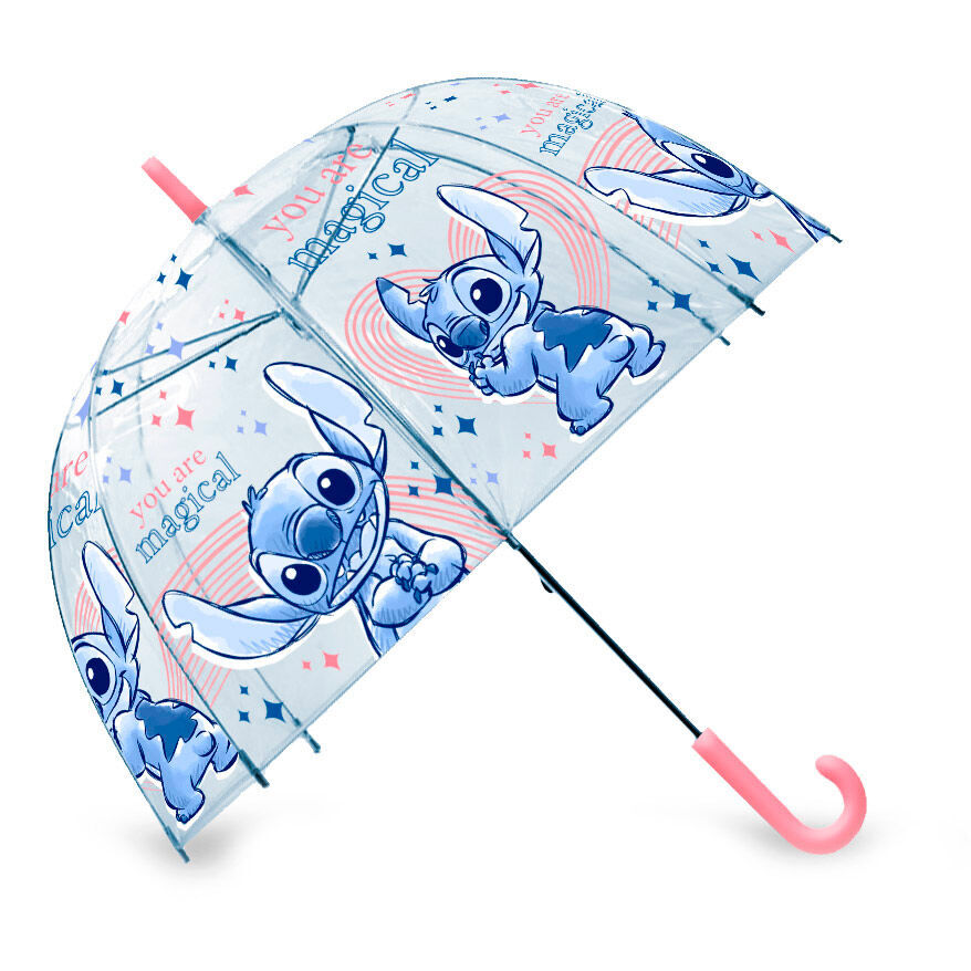 8435507875486 - Manueller Regenschirm Kind Disney Stitch