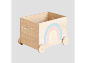 8435507950428 - Aufbewahrungswagen aus Holz Tedis Kids Braun Natur - Braun Natur - Sklum