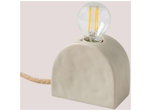 8435507998383 - SKLUM Tischlampe aus Keramik Fiana Creme-Beige - Creme-Beige