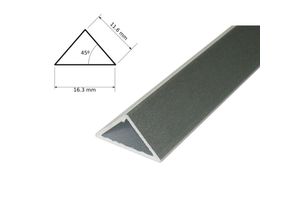 8435523807225 - Aluminiumprofil Tira led 2 Meter dreieckige Isosceles 163 x 113 45º - Jandei