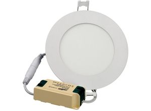 8435523814247 - Jandei - Downlight -led 6W Slim Extrafino 6000k rund zurück weißer Platz 120x13 mm Montagehoch 105 mm Öffnungswinkel von 120 Grad