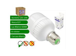 8435523822921 - 5x led -Lampen 10W E27 luz 4200K Neutraler Glühbirne led -Lampe E27 Standard - Jandei