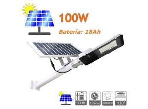 8435523824673 - 100W City Solar Farola mit orientierbarem Panel 6500k Litio Ladola led Solar - Jandei