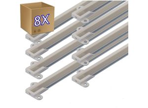 8435523826097 - 8 1 Meter Aluminiumprofil led tir mit Oberflächenabdeckung 14 x 5 mm - Jandei