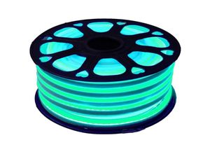 8435523827414 - Jandei - Einfache flexible led 12V Turquoise Blau 6mm Schnitt 1 cm 100 led Metro 12W 25m Flexible led Neon 6mm 12 v 12 v