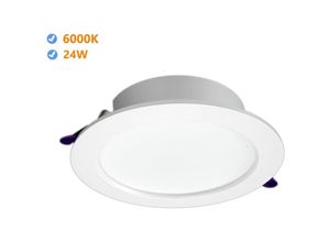 8435523838892 - Downlight led Oasis Round Brack 24W 6000K White Marco led Oasis Series - Jandei