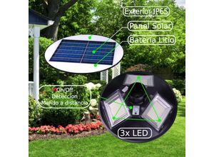 8435523842301 - Led Solar Farola Green ufo 1500 Lumen 150W 4200K - Jandei