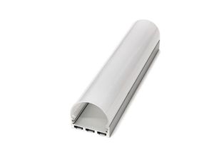 8435523844626 - Aluminiumprofil 2 Meter mit ovalem Diffusor oder Oberfläche 45 x 42 mm - Jandei