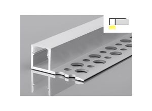 8435523844763 - Aluminiumprofil 2 Meter für Gips- Gips -Integration 312x132 mm - Jandei